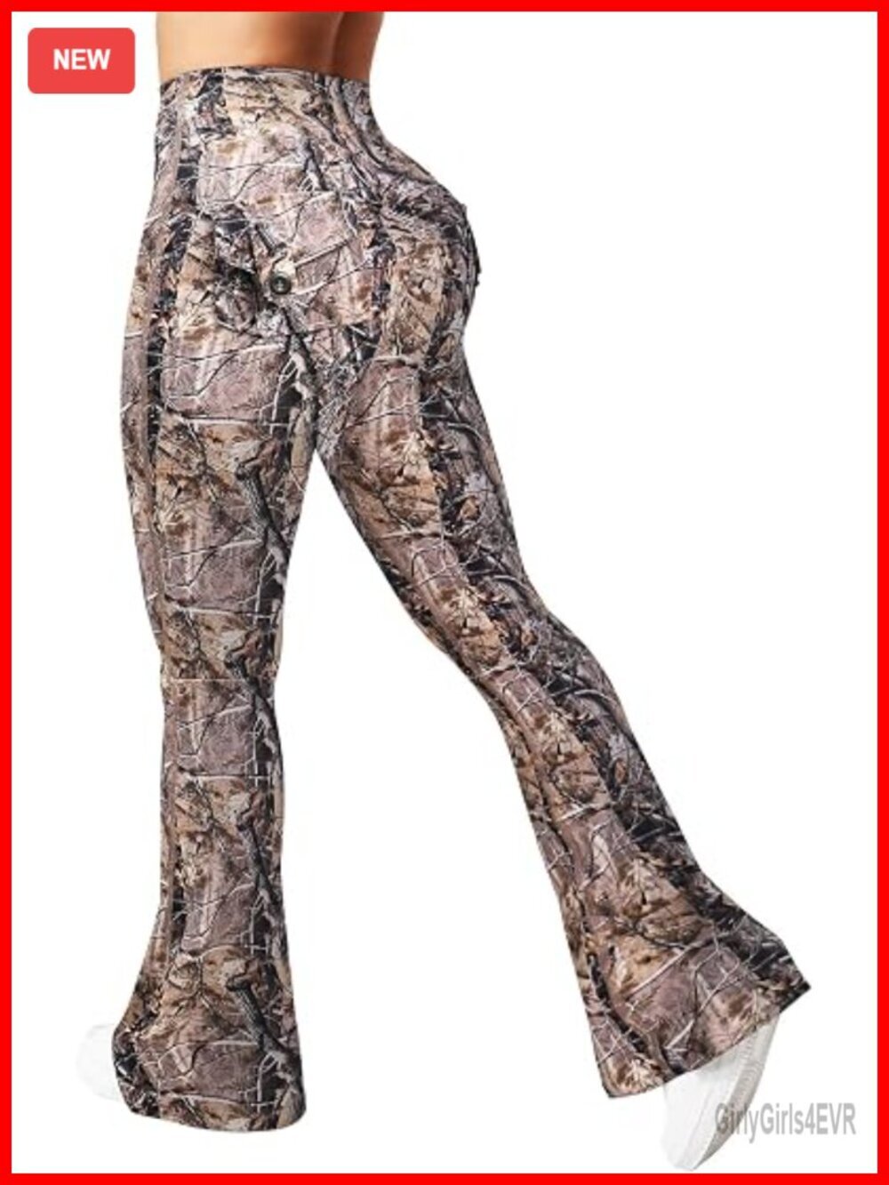 High Waisted Flare Leggings with Pockets Scrunch Bootcut Yoga Pants